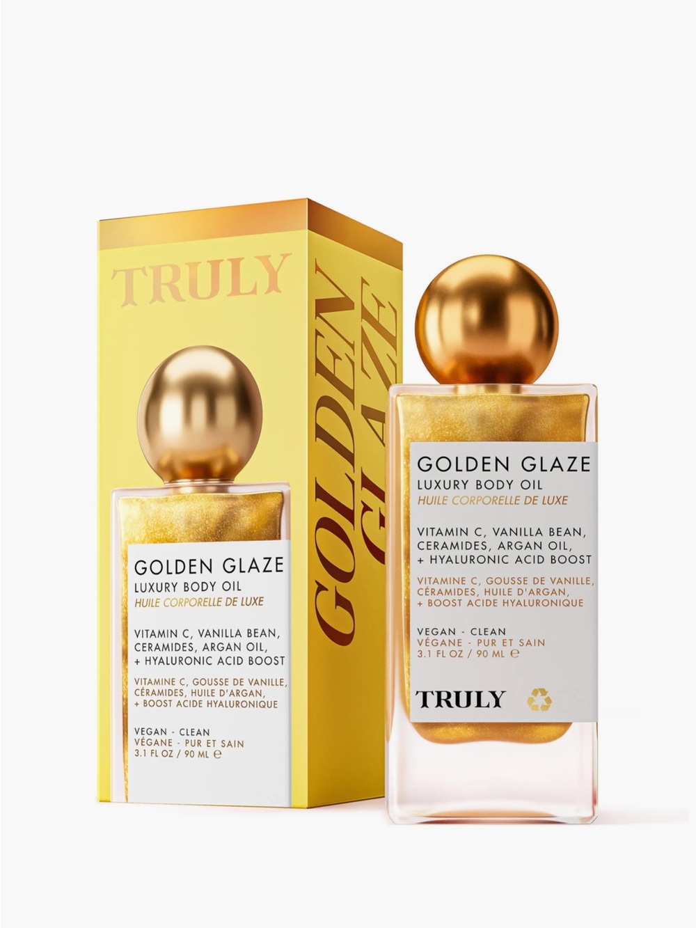 TRULY Golden Glaze Luxury Body Oil — Shimmering Gold